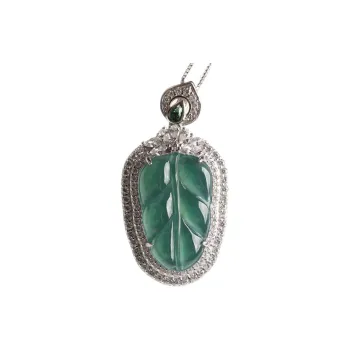 Oushuo Jewelry Ice Glutinous Jadeite Necklaces Women's