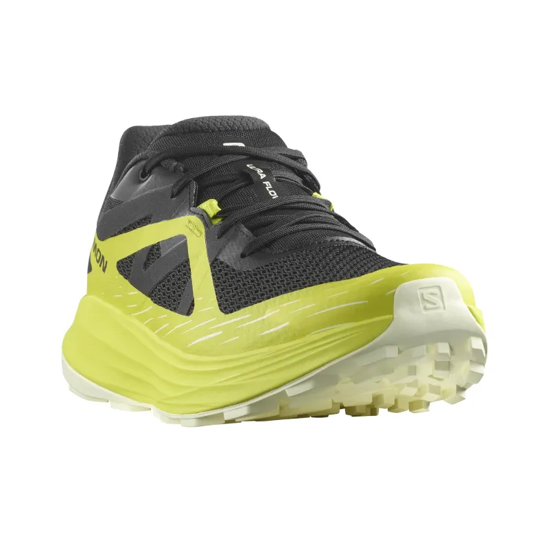 SALOMON ULTRA FLOW Anti-Slip Wear-Resistant Low-Top Trail Running Running Shoes Men's Black Green-2
