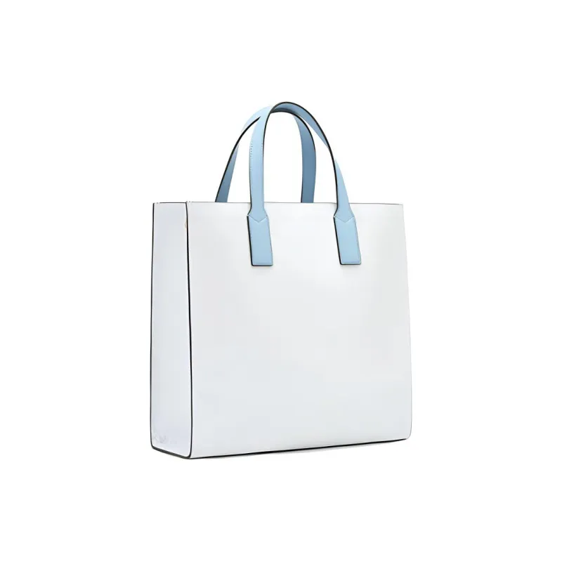 MICHAEL KORS Kenly Artificial Leather Tote Bag Shopping Bag Shoulder Bag Handbag Large Size Women's Blue & White-1
