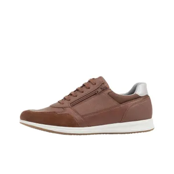 GEOX Avery Anti Slip Wear Resistant Low Top Casual Shoes Men's Red Brown