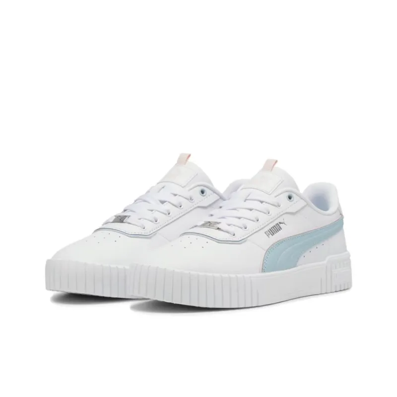 PUMA Carina 2.0 Anti Slip Wear Resistant Low Top Skateboard Shoes Women's White-2