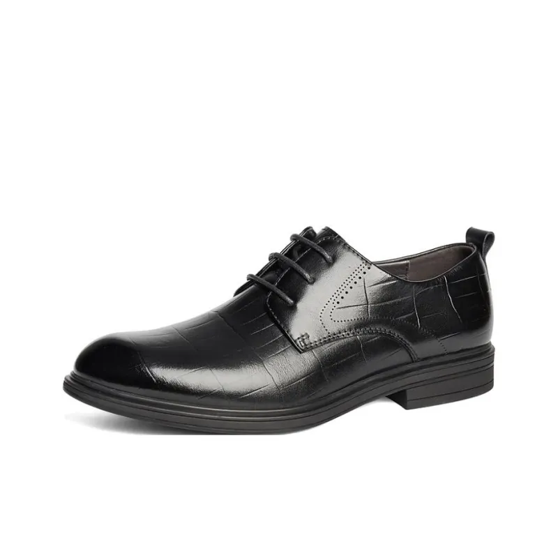 Senda Dress Shoes Men Low Top Black-1
