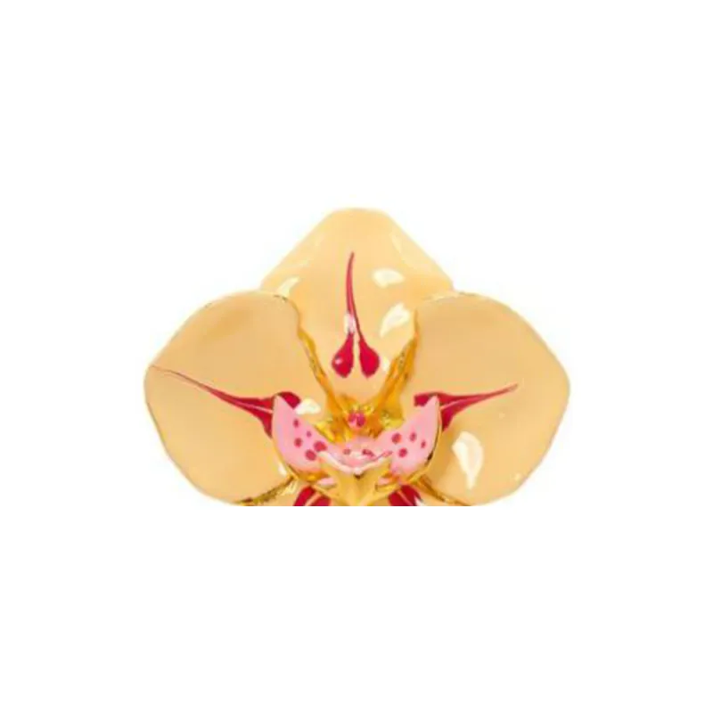 Oscar De La Renta Watercolor Orchid Clip on Earrings-2