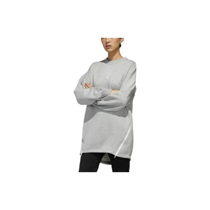 Adidas STYLE TUNIC Sweatshirt Women's Medium Gray-2