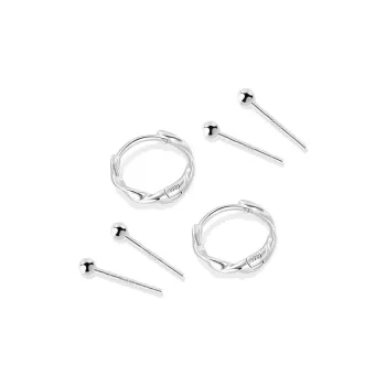 JOLLY NOTE Sterling Silver Stud Earrings Women's