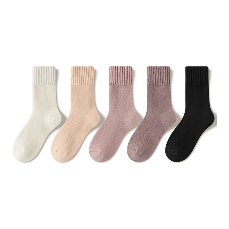 JIAZINI Mid-Calf Socks Women's 5 Pack-7