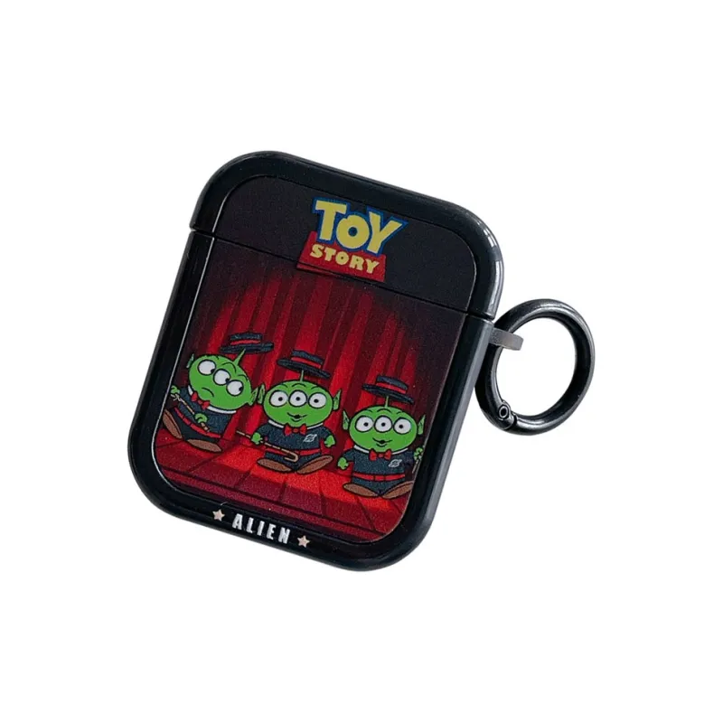 Kona Chun Compatibility With AirPods 1/2/3 TPU Cartoon Magician Alien High Value Fully Enclosed Headphone Cases-1