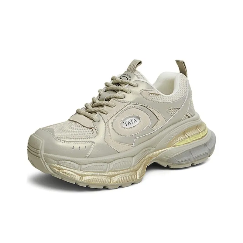 TATA Chunky Sneakers Women's Low Top Multicolor-5