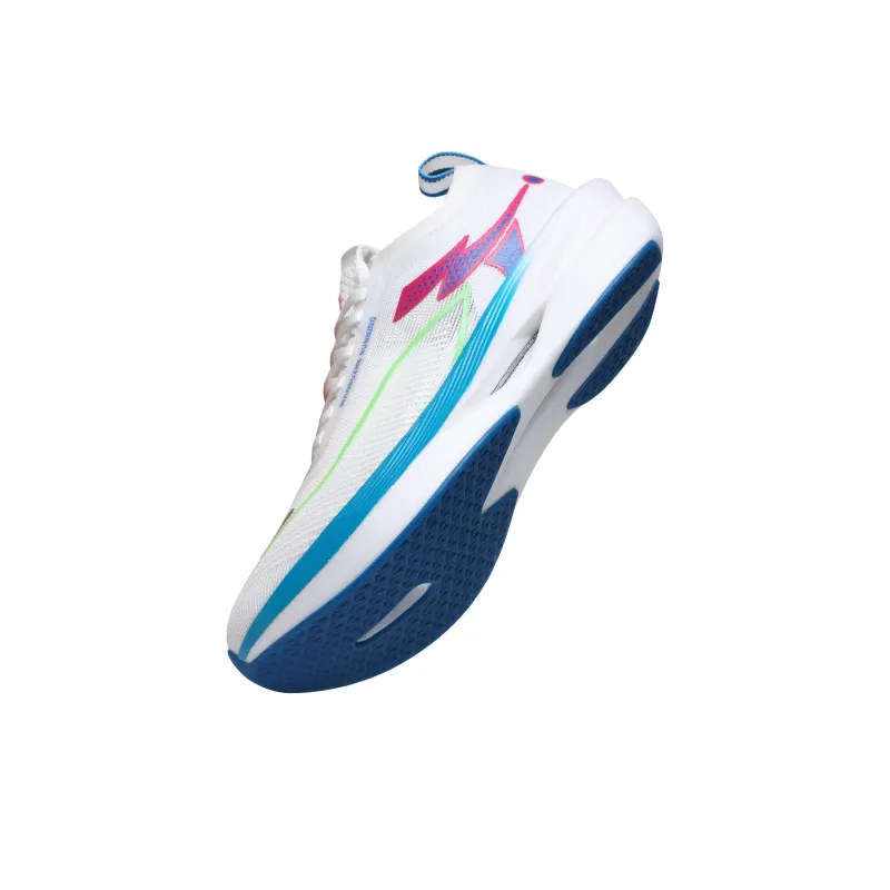 WANBUZHE Running Shoes Men Low Top White, Blue-5