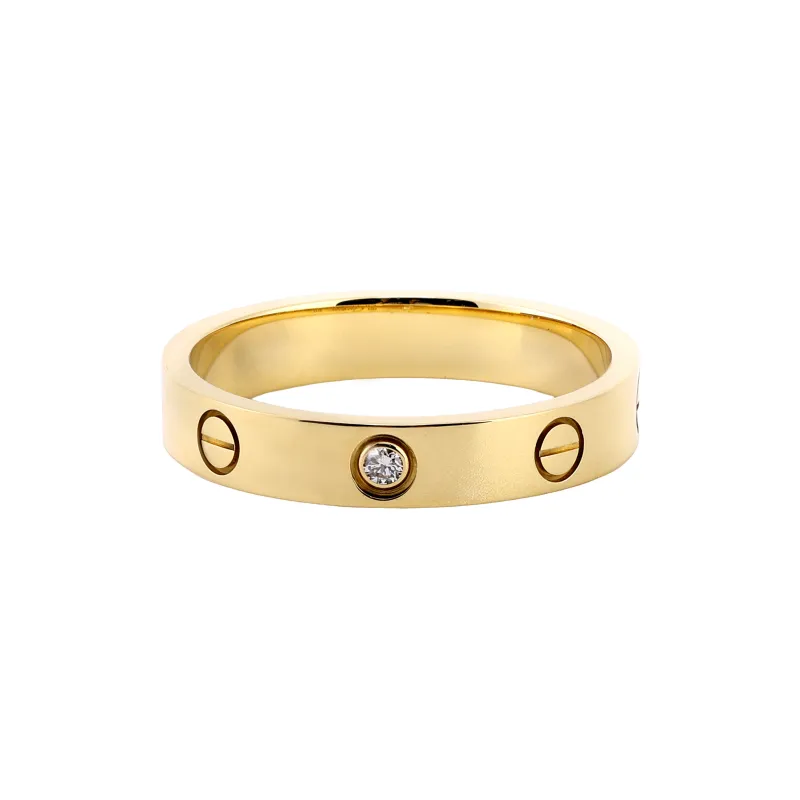 Cartier 2010s 18K Rose Gold Mini Love Ring-1