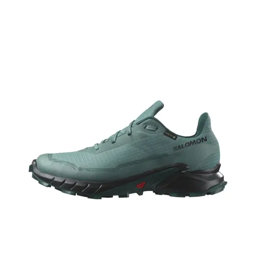 SALOMON ALPHACROSS 5 Anti-Slip Wear-Resistant Low-Top Trail Running Running Shoes Men's Green