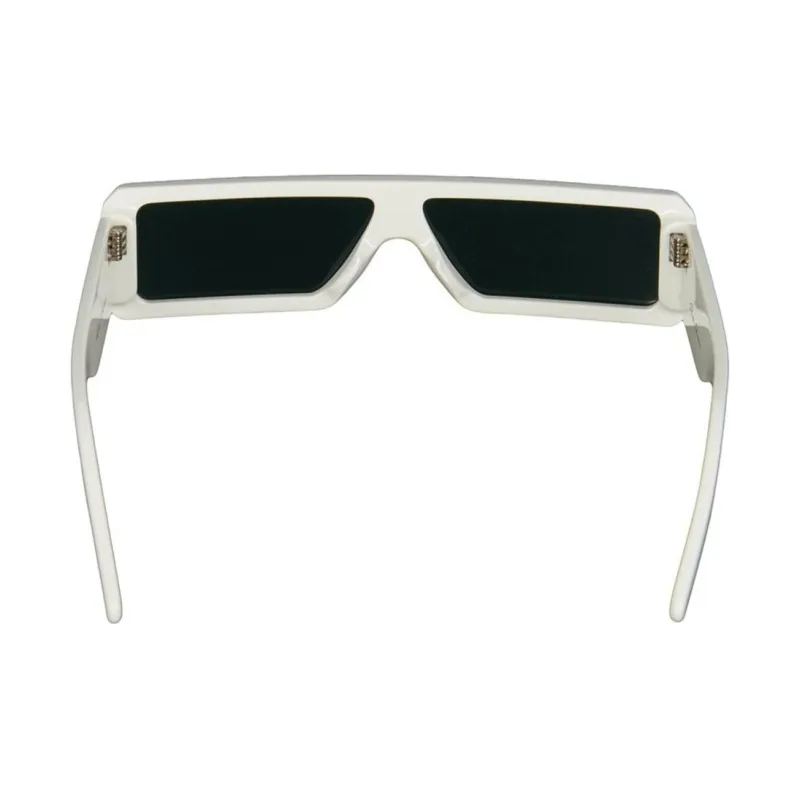 RICK OWENS/RO Acetate Rectangular Sunglasses Men's White-2