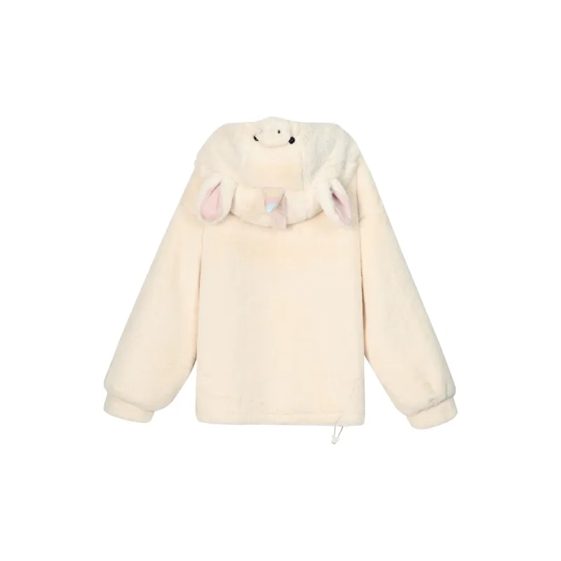 SNBL Velvet feel Coat Women's Ecru-1