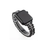 Double Row Rhinestone-Embellished Strap, Black