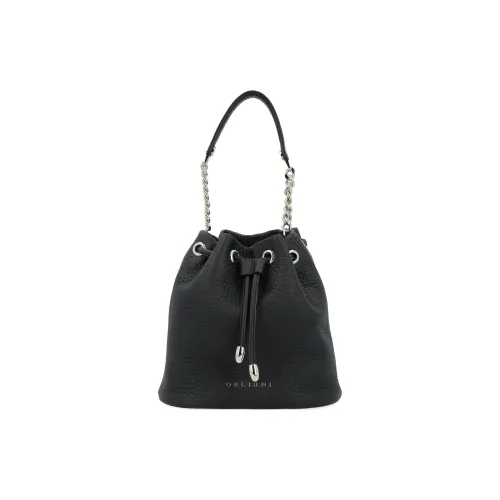 Orciani Nest Soft Logo Lettering Mini Bucket Bag
