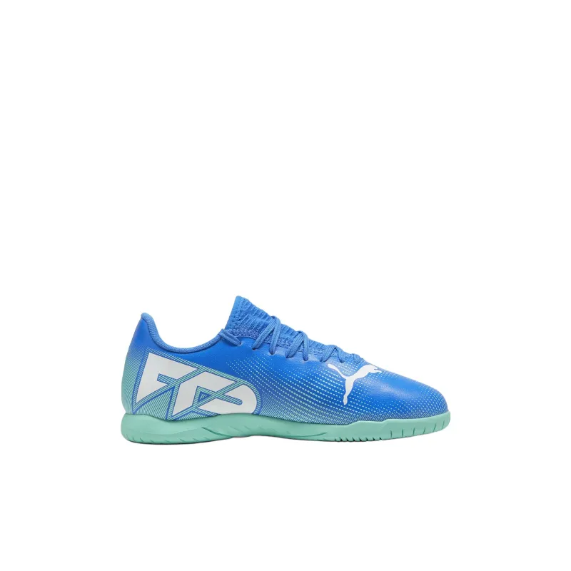 PUMA FUTURE 7 PLAY Anti-Slip And Wear-Resistant Rebound Low-Top Kids' Soccer Shoes Blue Kids'-1