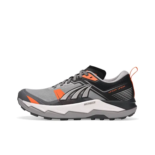 DO-WIN Cushioned Slip-Resistant Low-Top Trail Running Running Shoes Unisex Gray Orange