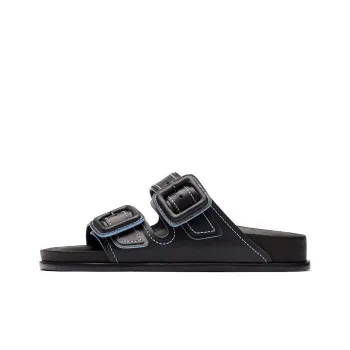 Birkenstock 1774 Slide Slippers Unisex Black Narrow Fit