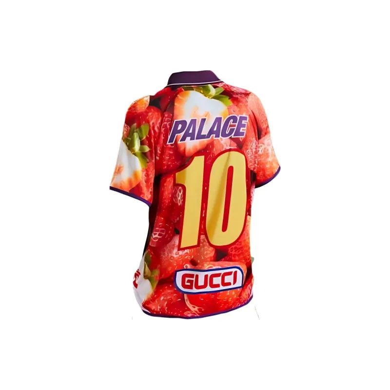 GUCCI X Palace Printed Football Technical Jersey T Shirt-1