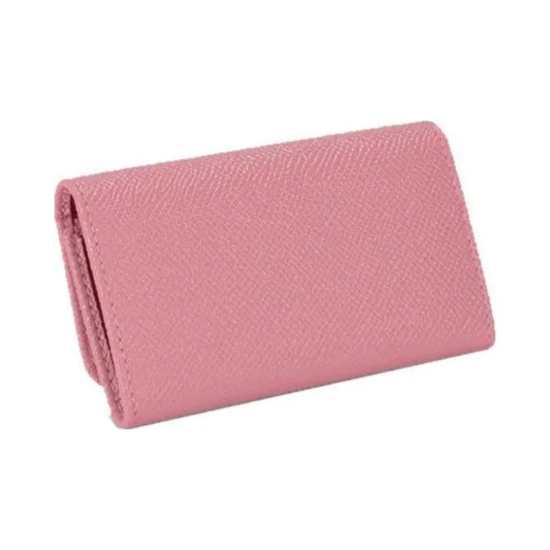BVLGARI Cow Leather Key Pouch Regular Women's Pink-1