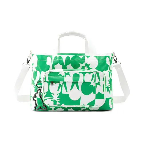 Kipling Polyamide Wrist Bag, Shoulder Bag, Crossbody Bag, Handbag Regular Unisex Green White Multicolor
