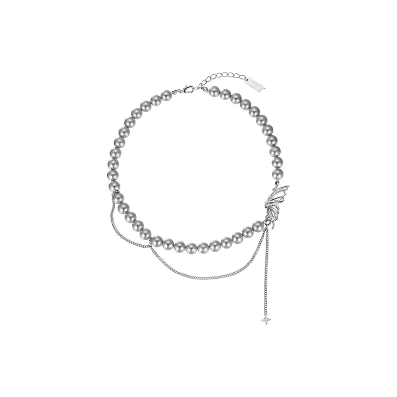 GITHA Faux Pearl Necklaces Unisex-0