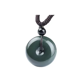 JUNWEN Hetian Jade Necklaces Green Jade Unisex