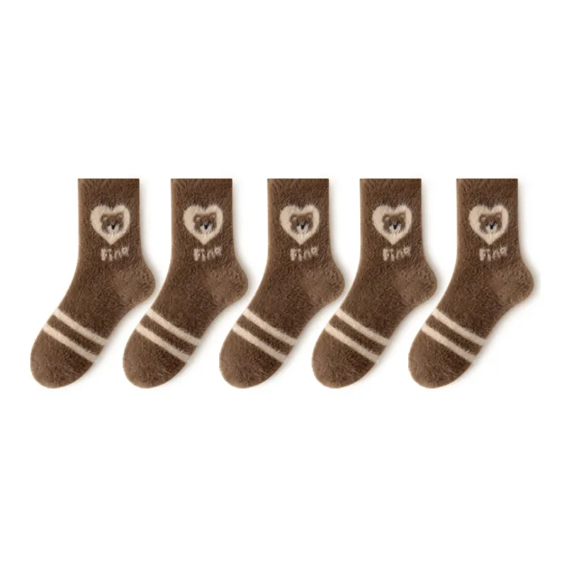 MIIOW Mid Calf Socks Women's Combo Set-3