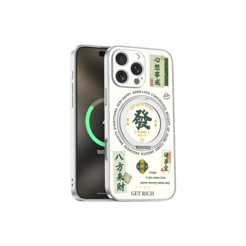 VPOWER Acrylic Material 360° Swivel Bracket Phone Cases Compatible With Apple 16/15/14/13/PRO/MAX Apple