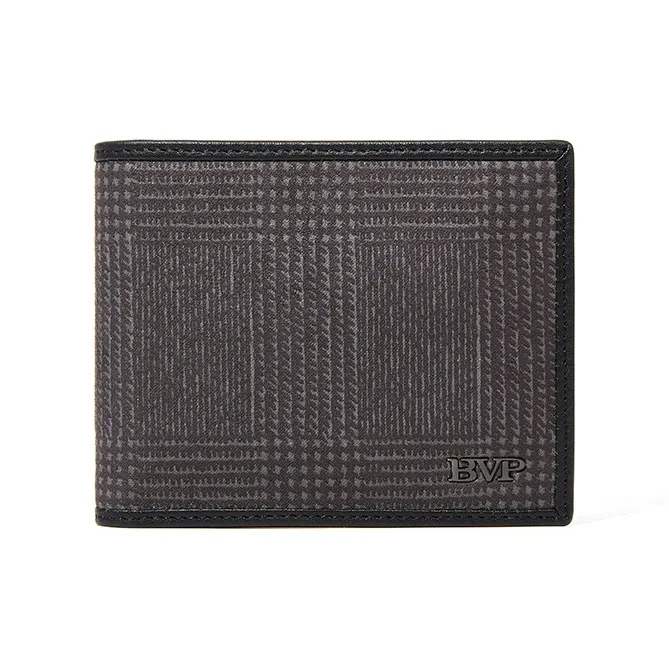 BVP Top Grain Cow Leather Card Holder Wallet Regular Men's Black-0