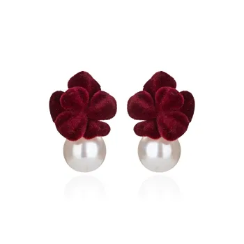 QLADY S925 Silver Stud Earrings Women's