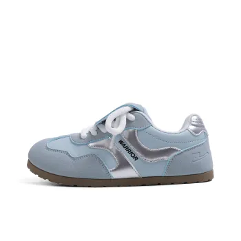 Warrior Wear resistant And Lightweight Low Top Skateboard Shoes Women's Blue Silver