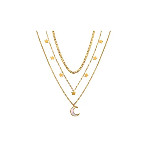 PoreLafe Titanium Steel Necklaces Women's Gold