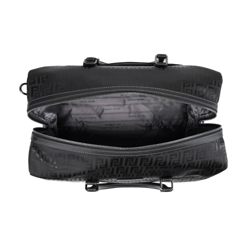 PIERRE CARDIN Fabric Business Luggage Bag Travel Bag Regular Men's Black-4