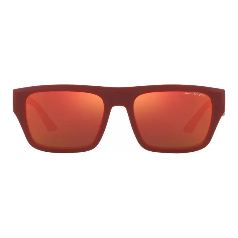 ARMANI EXCHANGEAE Plastic Rectangular Sunglasses Men's Red-1