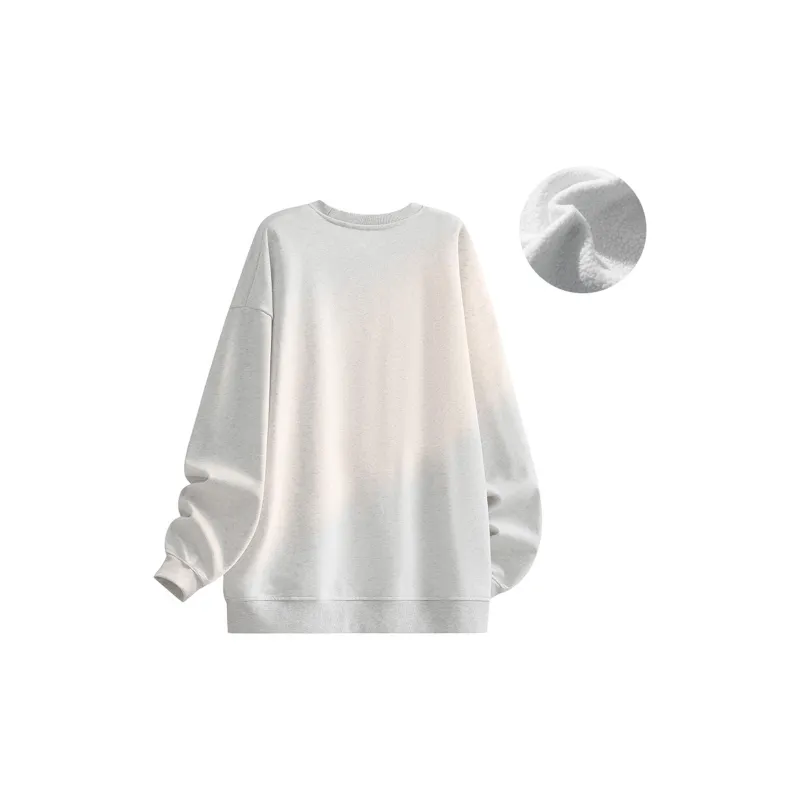 Kepu Crew Neck Thin Fleece Lined Hoodies & Sweatshirts Unisex-30