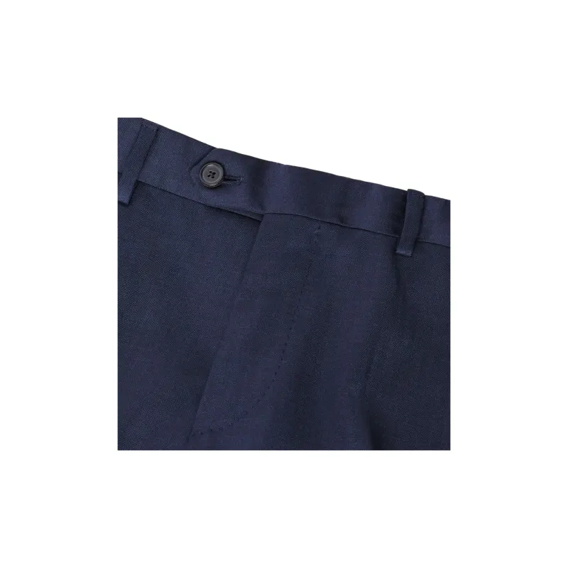 Loro Piana Business Suits Men's Sea Blue-8
