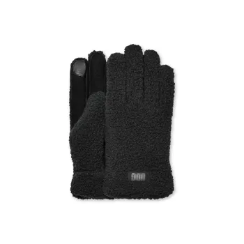 UGG UGGfluff Logo Patch Gloves