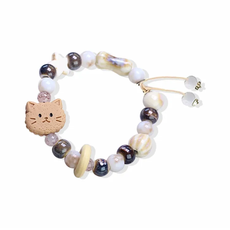 Muyan Alloy Cat And Dog Beaded Bracelet Unisex-0