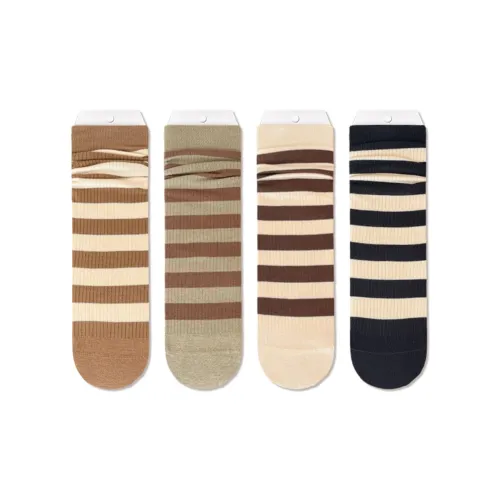 JIAZINI Mid Calf Socks Women's 4 Pack