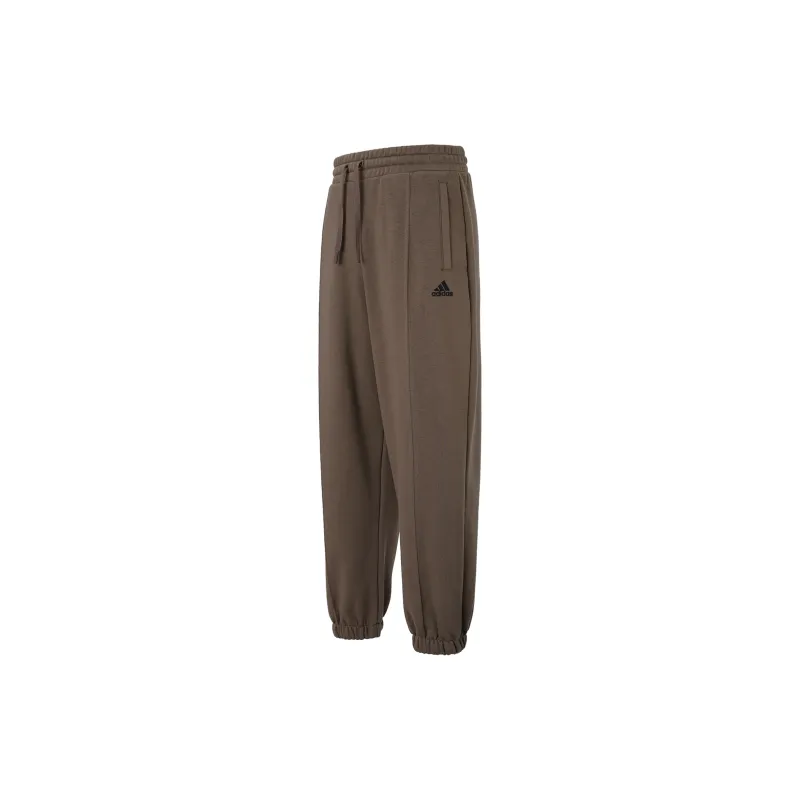 Adidas Knitted Sports Pants Unisex Stratum Dark Earthy Brown-1
