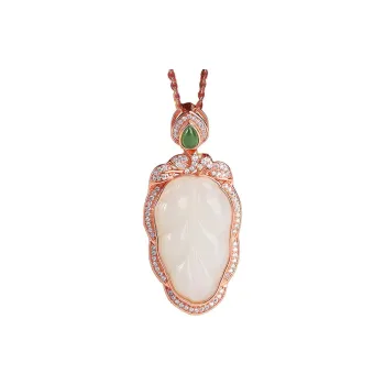 Oriental Jade Hetian Jade Necklaces White Jade Women's