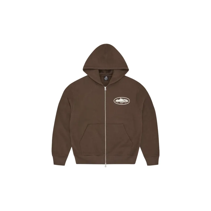 Corteiz Island Puff Print Zip Hoodie-1