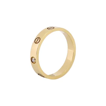 Cartier 2010s 18K Rose Gold Mini Love Ring