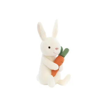 JELLYCAT Bunny Collection Animal Carrot Bobby Bunny Dolls Plush Doll 18cm High