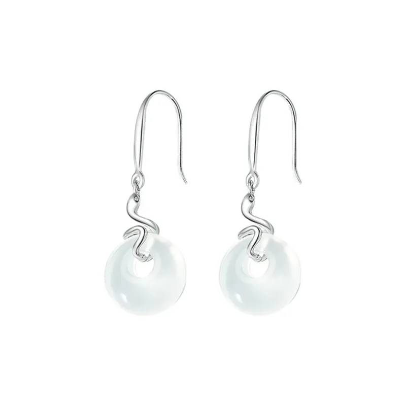 Suddenly Lucky Chalcedony Earrings Women's-0