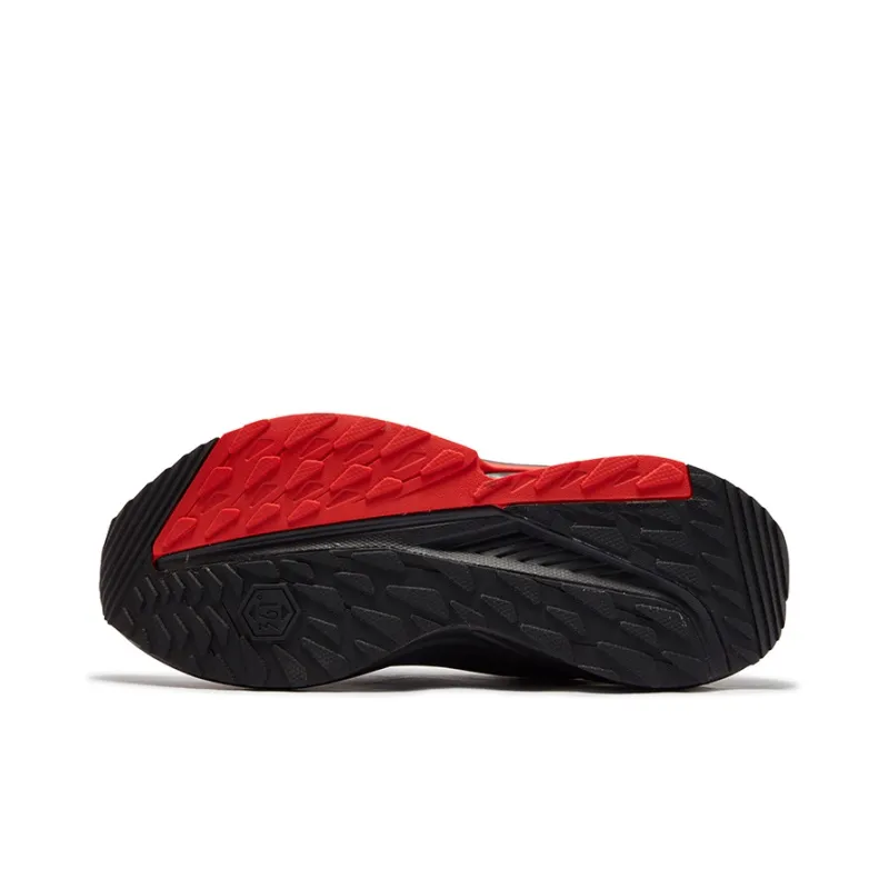 361° Slip Resistant, Abrasion Resistant, Waterproof Low Top Casual Running Shoes Men's Black Red-4
