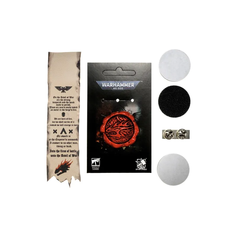 STARFORGED Fire Lizard Pure Seal Star Forge Warhammer 40K Badges-0