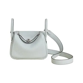HERMES Lindy II Clemence Mini Bag Women's Blue