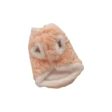 Wealth Faux Mink Mini Coat-Pink, Pearl Button